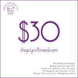 Lyric Art Gift Card