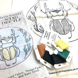 Embroidery Kit by Lyric Kinard All Buggy Stag Beetle