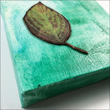 Original Artwork: Glory XXII one green leaf