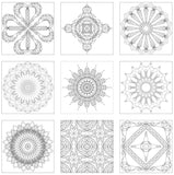 Heart Nouveau Digital Download Coloring Pages