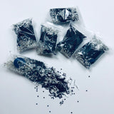 Beautiful Bag of Beads: Navy, clear silver lined