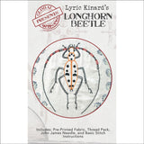 Embroidery Kit by Lyric Kinard All Buggy - Longhorn Beetle