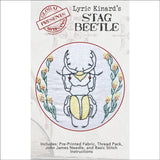 Embroidery Kit by Lyric Kinard All Buggy Stag Beetle
