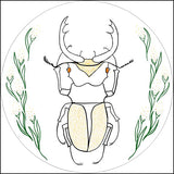 Embroidery Kit by Lyric Kinard All Buggy Stag Beetle