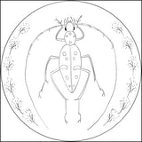 Embroidery Kit by Lyric Kinard All Buggy - Longhorn Beetle