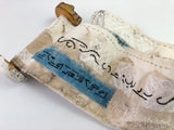 textile art stitched scroll by lyric kinard