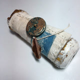 textile art stitched scroll by lyric kinard