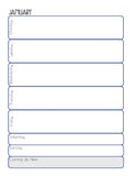 Creative Educators Yearly Planner (no dates) - PDF file for printing at home digital download