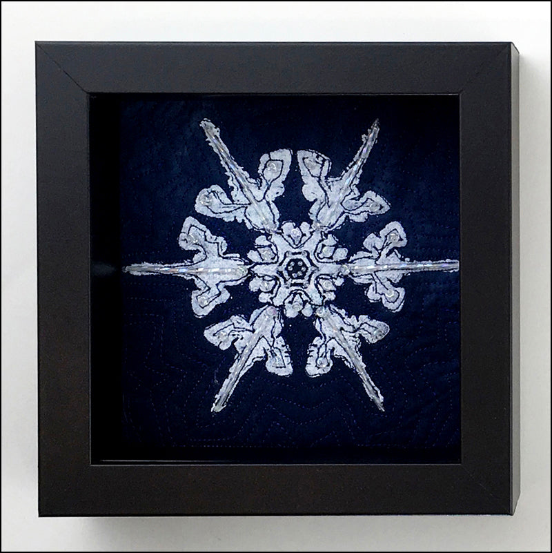 snowflake framed picture
