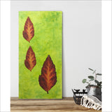Original Artwork: Glory XII three red leaves