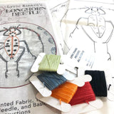 Embroidery Kit by Lyric Kinard All Buggy - Longhorn Beetle