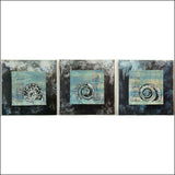 Ammonite VIII, IX, X triptych original artwork by lyric montgomery kinard