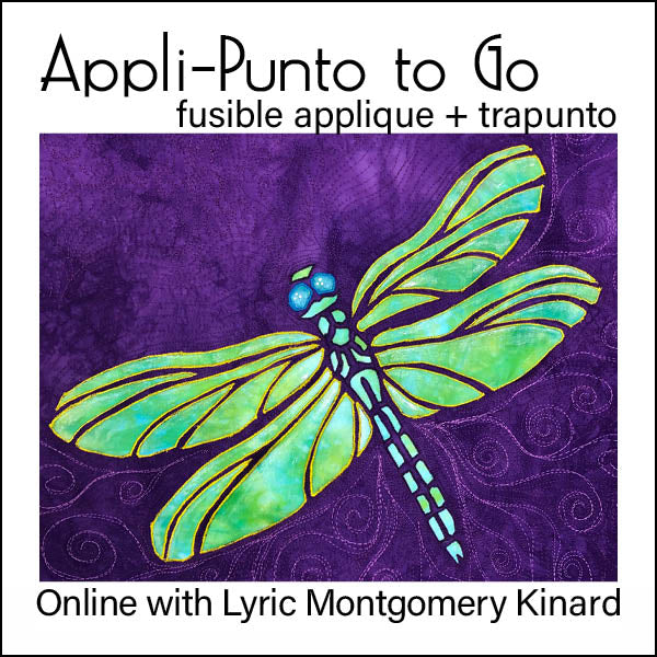 Online Course: Appli-Punto to Go - fusible appliqué + trapunto