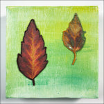 Original Artwork: Glory XXI one red one mottled leaf