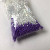 Beautiful Bag of Beads: grape purple and opaque white