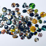 Fused Glass Cabochons: 5 random earth tones