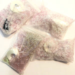 Beautiful Bag of Beads: pink and clear or pearl