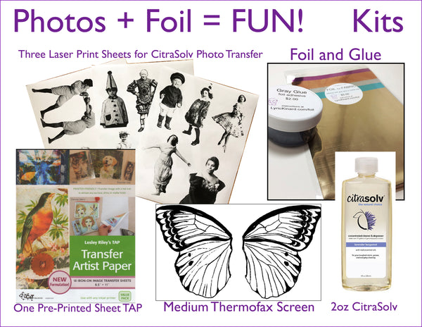 Photos + Foil = FUN online class kit