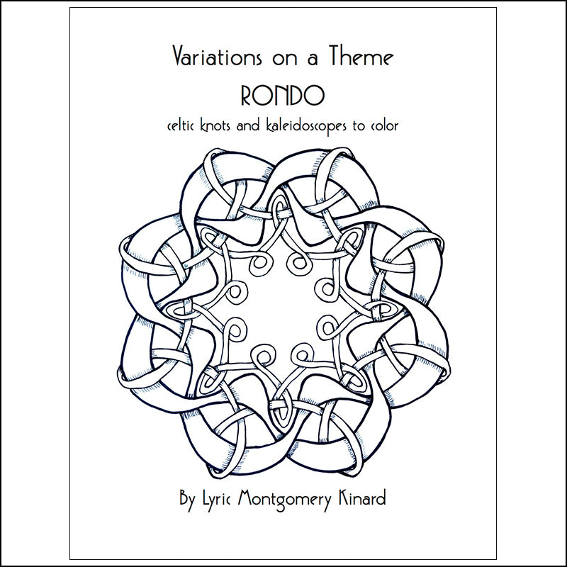 Rondo: digital download celtic knot coloring pages – Lyric Art