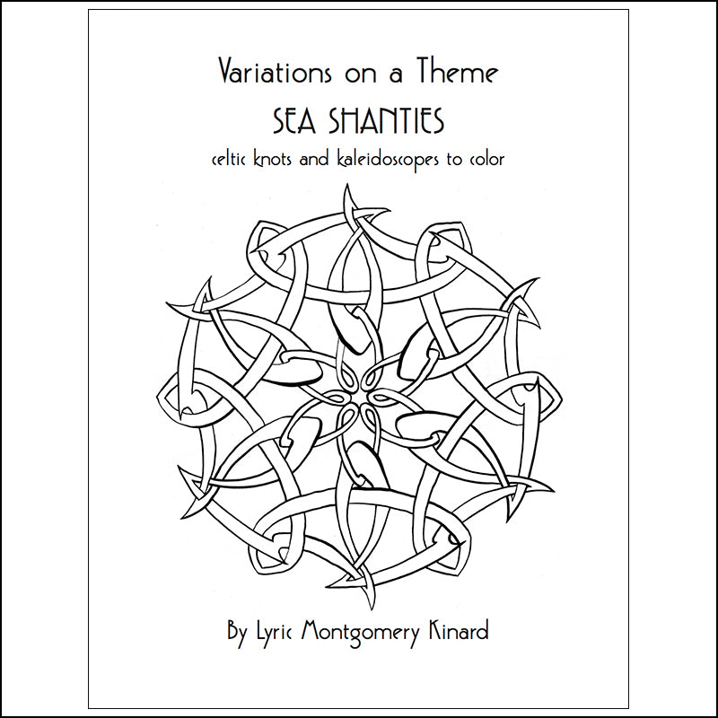 Sea Shanties: digital download celtic knot coloring pages – Lyric Art