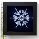Original Artwork: Framed Beaded Snowflake 3