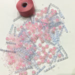Beautiful Bag of Beads: Pink, Clear, Light Blue